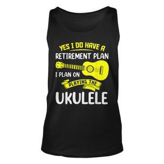 Funny Retirement Ukulele Player Guitar Unisex Tank Top | Mazezy