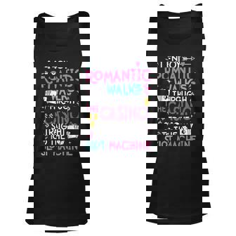 Funny Slot Machine Gambling Casino Gambler Vegas Gift Idea Unisex Tank Top | Mazezy