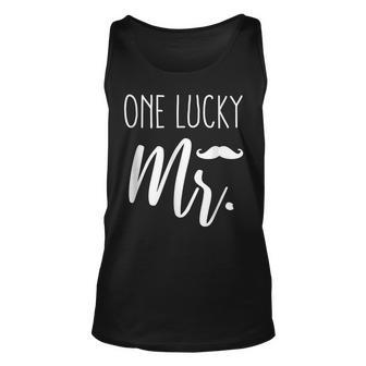 Funny St Patricks Day Couples Matching One Lucky Mr Unisex Tank Top - Seseable