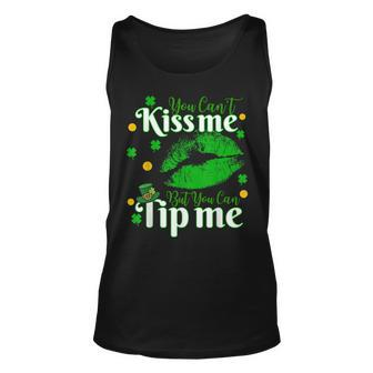 Funny St Patricks Day You Cant Kiss Me But You Can Tip Me Unisex Tank Top | Mazezy