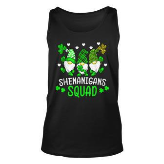 Funny Time For Shenanigans Squad St Patricks Day Gnomes Unisex Tank Top - Seseable