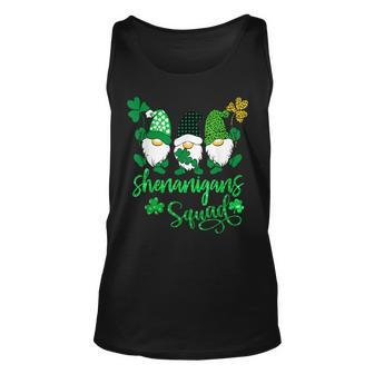 Funny Time For Shenanigans Squad St Patricks Day Gnomes Unisex Tank Top - Seseable