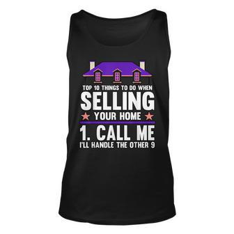 Funny Top 10 Things To Do When Selling Your Home Realtor Unisex Tank Top - Seseable
