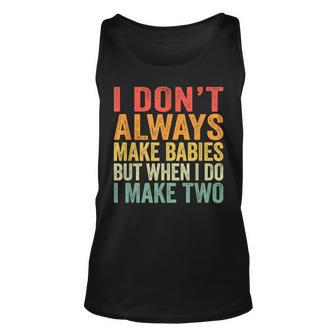 Funny Twins Announcement Gift For Pregnant Mom Or Dad To Be Unisex Tank Top - Thegiftio UK