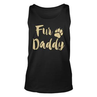Fur Daddy T Paw Print Dog Lover Dad Fathers Day Tank Top | Mazezy