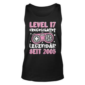 Gamer Girl Level 17 Unisex TankTop, Zockerin 2005 Geburtstags-Outfit - Seseable