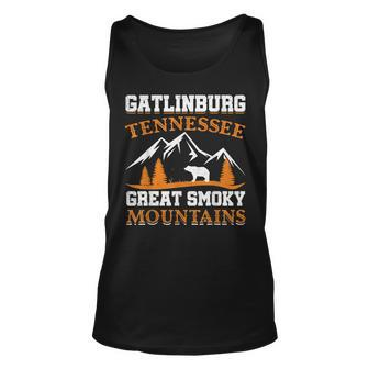 Gatlinburg Tennessee Great Smoky Mountains Souvenirs Bear Men Women Tank Top Graphic Print Unisex - Thegiftio UK