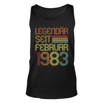 Geburtstag Legendär Seit Februar 1983 40 Years Tank Top - Seseable