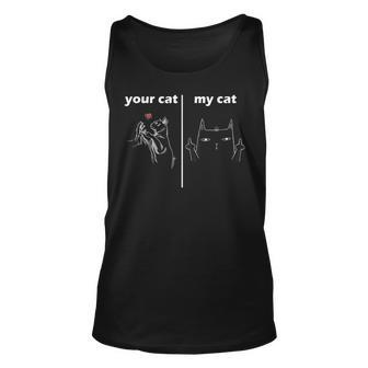 Geschenkidee Für Katzenliebhaber Deine Katze Meine Katze Tank Top - Seseable