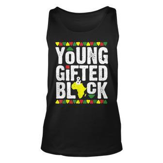 Gifted Young Black Dashiki African Pride History Month Magic V3 Unisex Tank Top - Seseable