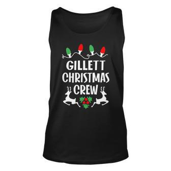 Gillett Name Gift Christmas Crew Gillett Unisex Tank Top - Seseable