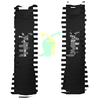 Giraffe Dinosaur Hug Love Dino Animals Safari Halloween Gift Shirt Men Women Tank Top Graphic Print Unisex - Thegiftio