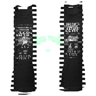 Girls Irish Dancing Gift Legends Born In January Unisex Tank Top - Thegiftio