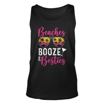 Girls Trip Girls Weekend Friends Beaches Booze Besties Unisex Tank Top | Mazezy