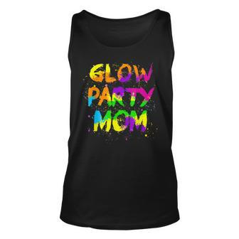 Glow Party Mom Retro Neon 80S Rave Color Family Party Unisex Tank Top | Mazezy