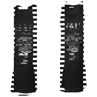 Goblincore Aesthetic Dark Academia Cottagecore Mushroom Moon V2 Unisex Tank Top | Seseable CA