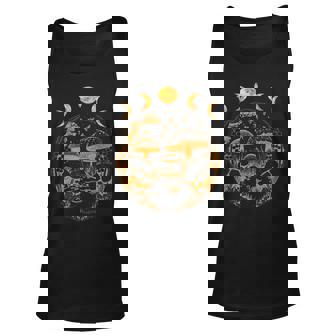Goblincore Aesthetic Dark Academia Cottagecore Mushroom Moon V3 Unisex Tank Top | Seseable CA