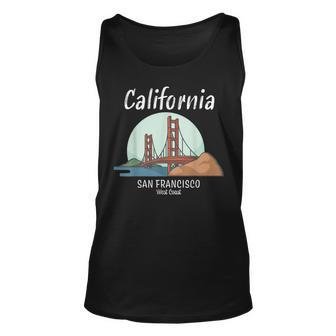 Golden Gate Bridge California San Francisco Tank Top | Mazezy