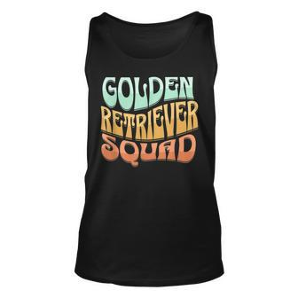 Golden Retriever Squad Vintage Golden Dog Breed Lovers Unisex Tank Top | Mazezy