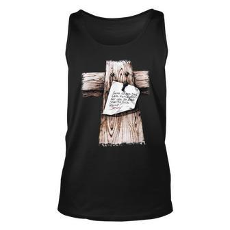 Gone To See Dad Were Fixin A Place For You Be Back Soon Unisex Tank Top - Thegiftio UK