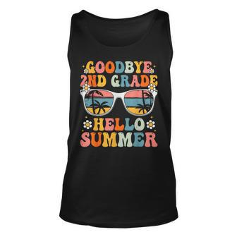Goodbye 2Nd Grade Hello Summer Groovy Second Grade Graduate Unisex Tank Top - Thegiftio UK