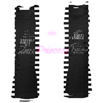 Grandmother Of A Princess Granddaughter Of A Queen Grandma And Me Matching For Nana Men Women Tank Top Graphic Print Unisex - Thegiftio