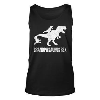 Grandpasaurus T Rex Dinosaur Grandpa Saurus Matching Tank Top | Mazezy
