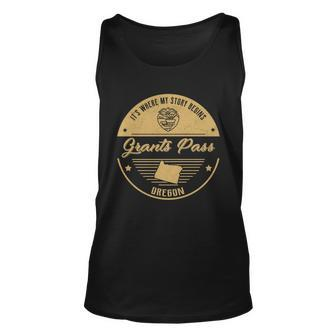 Grants Pass Oregon Its Where My Story Begins Unisex Tank Top - Seseable