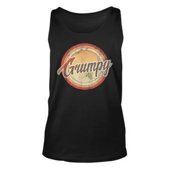 Graphic 365 Grumpy Vintage Retro Fathers Day Funny Men Gift Unisex Tank Top - Seseable
