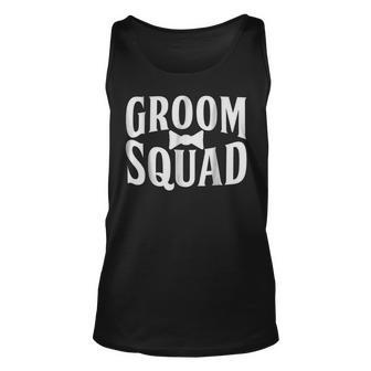 Groom Squad Wedding Party Team Best Man Gift For Mens Unisex Tank Top | Mazezy