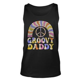 Groovy Daddy 70S Aesthetic Nostalgia 1970S Retro Hippie Dad Unisex Tank Top - Seseable