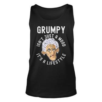Grumpy Isnt Just A Mood Its A Lifestyle - Funny Retirement Unisex Tank Top - Thegiftio