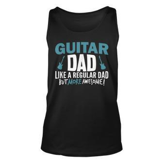 Mens Guitar Dad Shirt Awesome Fathers Day Player Musician Tank Top | Mazezy