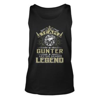 Gunter Name Gift Team Gunter Lifetime Member Legend V2 Unisex Tank Top - Seseable