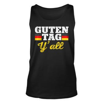 Guten Tag Yall German Hello Greeting Germany Unisex Tank Top | Mazezy