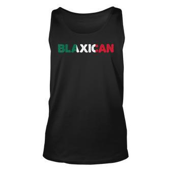 Half Black Half Mexican American Blaxican Unisex Tank Top - Seseable