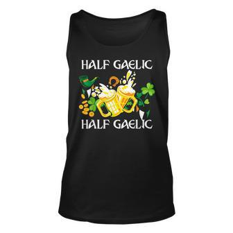 Half Gaelic Half Garlic Italian Irish St Patricks Day Unisex Tank Top - Seseable