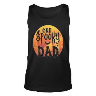 Halloween Single Dad S One Spooky Dad Scary Horror Night Unisex Tank Top | Mazezy