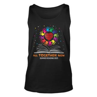 Handprints And Hearts All Together Now Summer Reading 2023 Tank Top | Mazezy