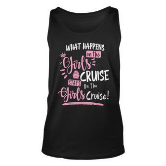 What Happens On The Cruise Stays On The Cruise Girls Weekend Tank Top | Mazezy UK