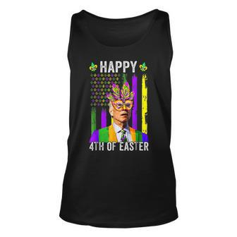 Happy 4Th Of Easter Funny Joe Biden Mardi Gras Shenanigans V2 Unisex Tank Top - Seseable