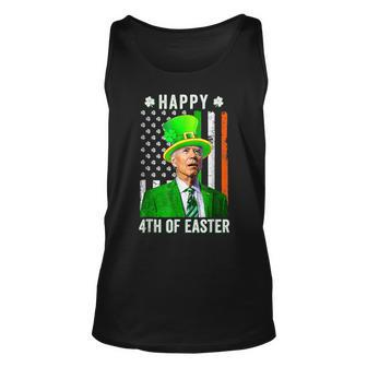 Happy 4Th Of Easter Joe Biden St Patricks Day Leprechaun Hat V4 Unisex Tank Top - Seseable