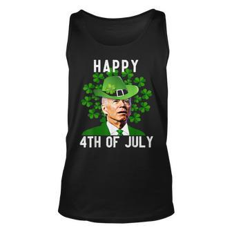 Happy 4Th Of July Confused Funny Joe Biden St Patricks Day V3 Unisex Tank Top - Seseable