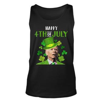 Happy 4Th Of July Joe Biden St Patricks Day Leprechaun Hat V110 Unisex Tank Top - Seseable