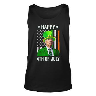 Happy 4Th Of July Joe Biden St Patricks Day Leprechaun Hat V15 Unisex Tank Top - Seseable