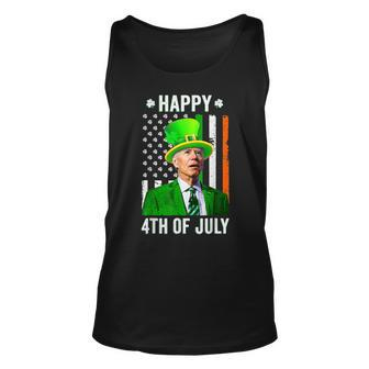 Happy 4Th Of July Joe Biden St Patricks Day Leprechaun Hat V2 Unisex Tank Top - Thegiftio