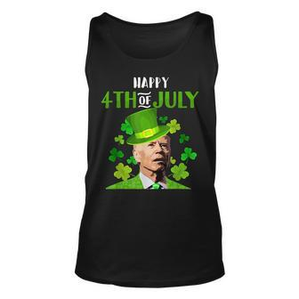 Happy 4Th Of July Joe Biden St Patricks Day Leprechaun Hat V43 Unisex Tank Top - Seseable