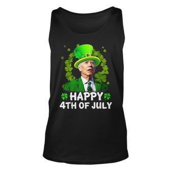 Happy 4Th Of July Joe Biden St Patricks Day Leprechaun Hat V56 Unisex Tank Top - Seseable