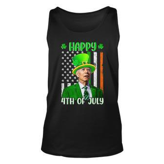 Happy 4Th Of July Joe Biden St Patricks Day Leprechaun Hat V97 Unisex Tank Top - Seseable