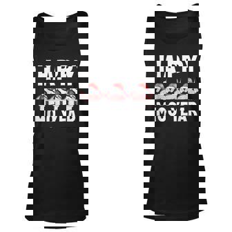 Happy Cow Moo Year Funny New Years Eve 2023 Farmer Cow Lover Unisex Tank Top | Seseable CA